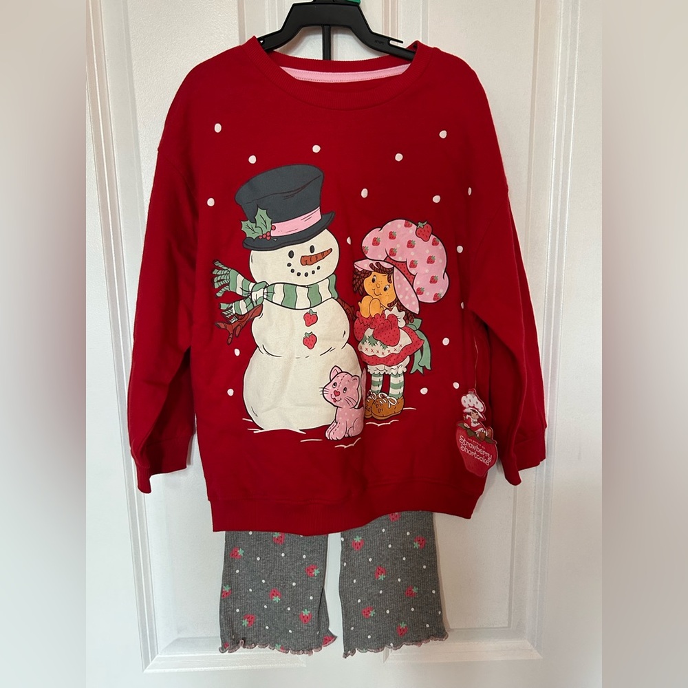 Strawberry Shortcake Crewneck Sweatshirt with Legging  2-piece Set Size 5T NWT